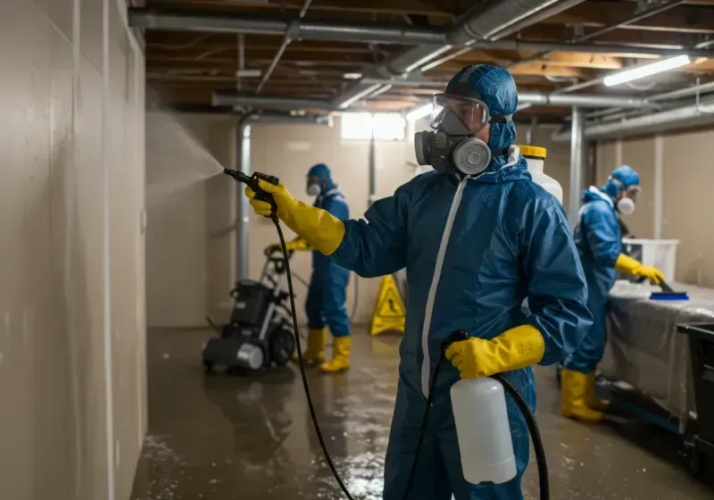 Basement Sanitization and Antimicrobial Treatment process in Clark County, NV